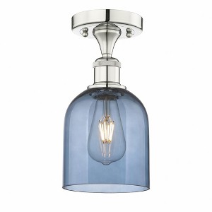 Bella - 1 Light Semi-Flush Mount In Industrial Style-9.63 Inches Tall and 5.5 Inches Wide - 1 of 1