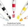 KINGART Acrylic Brush Tip Markers, 24 Colors - 4 of 4