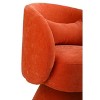 CAVINAS Fabric Swivel Chair, Accent Chair with Hidden 360° Swivel Base, Round Barrel Chair, Armchair for Living Room Bedroom - 4 of 4