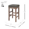 New Pacific Direct Valencia Bonded Leather Counter Stool - 3 of 4