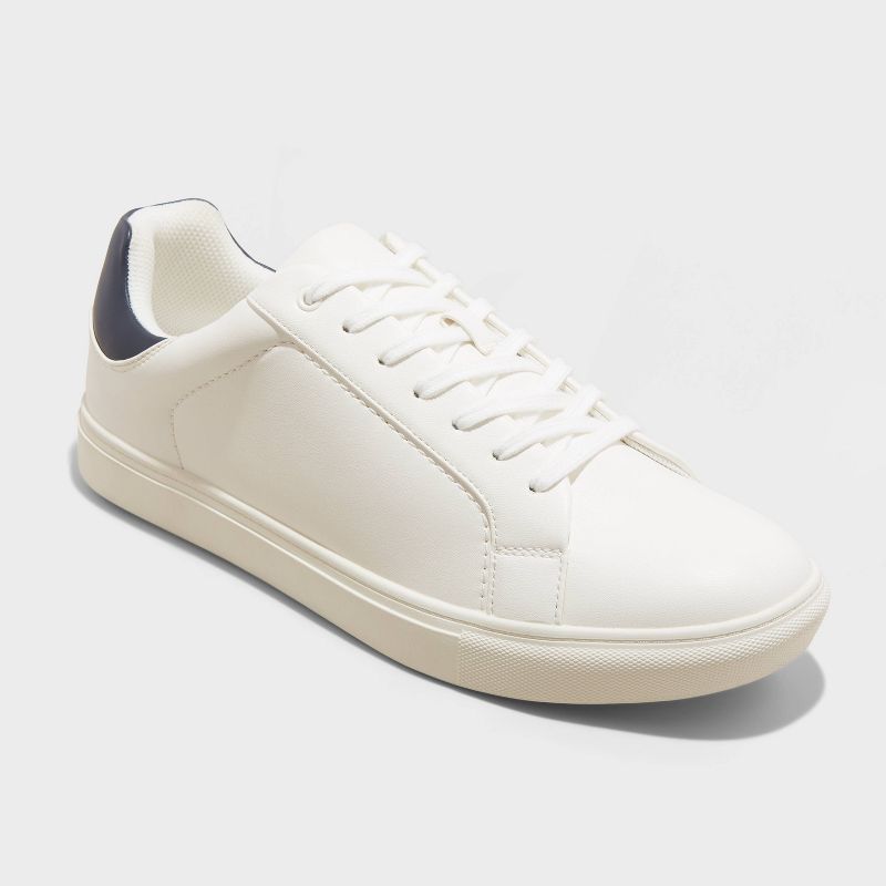 Men's Kyler Sneakers - Goodfellow & Co™ White and Heathered Navy Blue, 1 of 7
