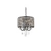 Elegant Lighting Elise 14 inch pendant in black - 3 of 4