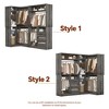 Aheaplus 72'' Set of 2 Corner Closet System with Drawers, Space-saving Closet Organizer with Hanging Rods and Storage Shelves - 4 of 4