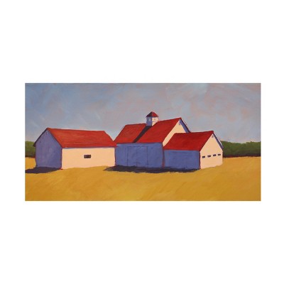 Trademark Fine Art - Carol Young Barn On The Range I Canvas Art - 24 X ...