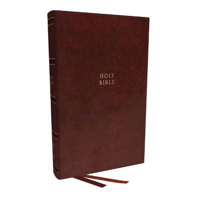 Nkjv, Single-column Reference Bible, Verse-by-verse, Leathersoft, Brown ...