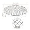 Unique Bargains Stainless Steel Barbecue Grill Net Round Cooling Rack Silver - 2 of 4