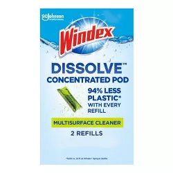 Windex Dissolve Pods Multi Surface Cleaner Refill - 0.56 fl oz/2pk