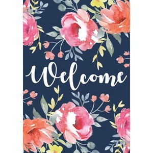 Watercolor Floral Spring Garden Flag 18" x 12.5" Briarwood Lane - 1 of 4