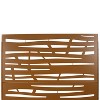 PAGED Decorative Screen Modern Partition Panel, Metal Fence Privacy Screen with Line Pattern for Balcony Garden Room Divider, 76" H×48" W - 4 of 4