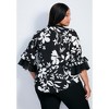 Avenue Women's Plus Size Cassie Frill Detail Blouse - image 3 of 4