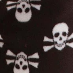 black - skull and crossbones