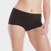 Hanes Women's 3pk Comfort Period And Postpartum Moderate Leak Protection  Bikini Underwear - Black/gray/brown : Target