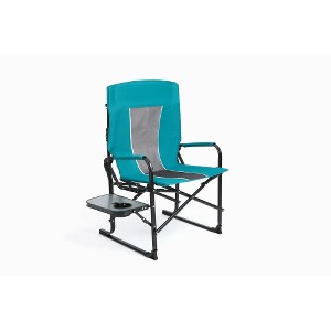 Ridstar Extra-Large Portable Camping Folding Chair with Side Table & Pockets for Fishing, Travel & Picnics-Blue - 1 of 4