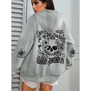 Women's Plus Size Hoodie - 1 of 3