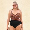 Women's Boho Chic Printed Plus Size One-Piece Swimsuit -Cupshe - 4 of 4