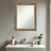 Amanti Art Driftwood Tan Petite Bevel Wood Bathroom Wall Mirror 28.75 x 22.75 in. - 4 of 4