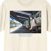 Rascal Does Not Dream Of Bunny Girl Senpai Shoko Makinohara Waiting In Hallway Crew Neck Short Sleeve Natural Men's T-shirt - 2 of 3