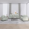 vidaXL Sofa Set with Cushions Couch Armchair for Living Room 3 Piece Velvet - 2 of 4