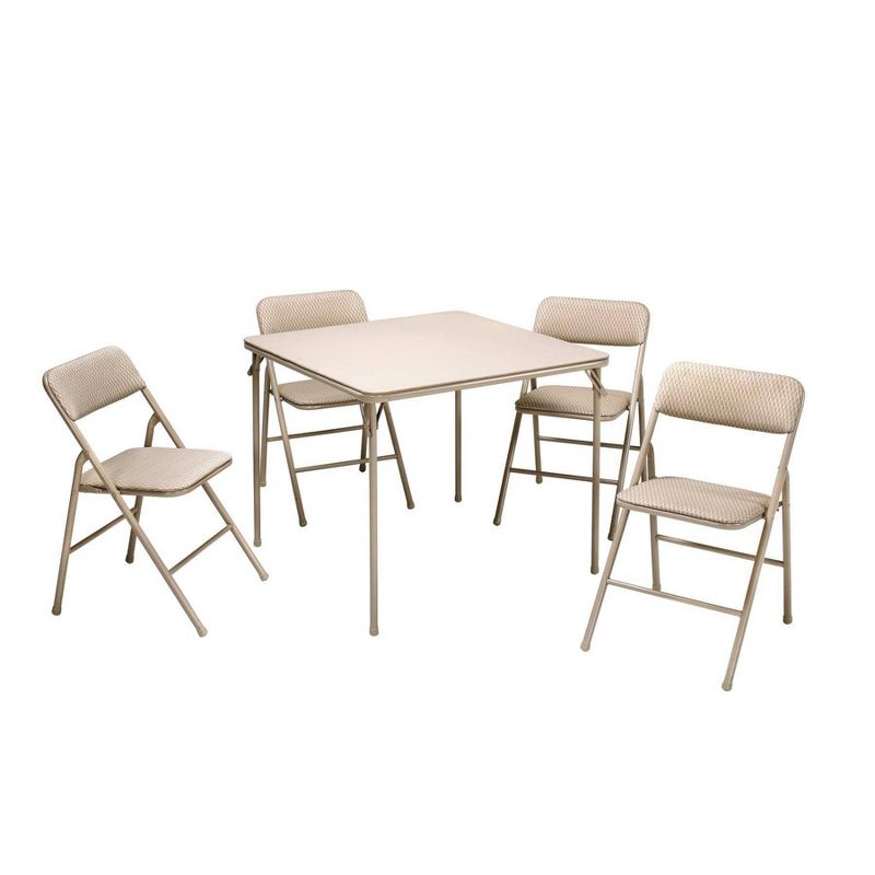 5pc Folding Table and Chair Set Tan - Room &#38; Joy, 1 of 13