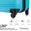 Wooakway 3 Piece Luggage Sets 20"/24"/28" ABS Lightweight Suitcase with Two Zippers, Spinner Wheels, TSA Lock - 2 of 4