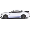 2020 Ford Mustang Shelby GT500 White with Blue Stripes "Special Edition" 1/18 Diecast Model Car by Maisto - 3 of 4
