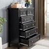 GDFStudio Lyndale Modern 6-Drawer Wooden Dresser with Anti-Tip Safety and Smooth Metal Slides - 4 of 4