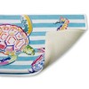 Stupell Industries Brushstroke Sea Life on Stripes Printed Plush Bathroom Floor Mat, design by Paul Brent - 2 of 4