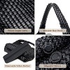 Large Woven Tote Bag for Women Weave Purse Woven Leather Handbag - 4 of 4