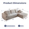 MAXYOYO 104" Modular Sectional Sofa Couch, with L-Shape Chaise, Modern Boneless Couch for Living Room, No Assembly Required - 3 of 4
