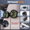 TruAIR Dual Vent Fan – Black+Green - 4 of 4