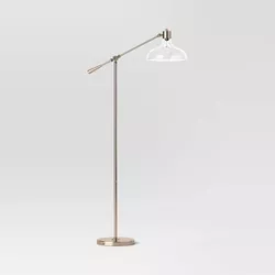 Crosby Bell Glass Shade Floor Lamp Brass - Threshold™
