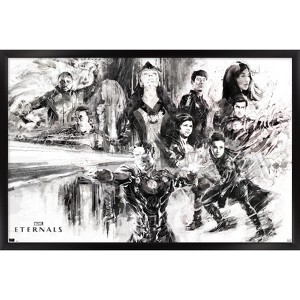 Trends International Marvel Eternals - Sketch Framed Wall Poster Prints - 1 of 4