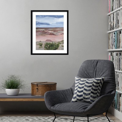 Pamela Munger Pastel Desert Landscape Wood Framed Wall Art Print