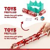 Joyfy 10-Pack No-Snap Christmas Crackers – Festive 10" Table Favors with Hats, Jokes & Surprise Gifts (2 Snowflake Designs) - 3 of 4