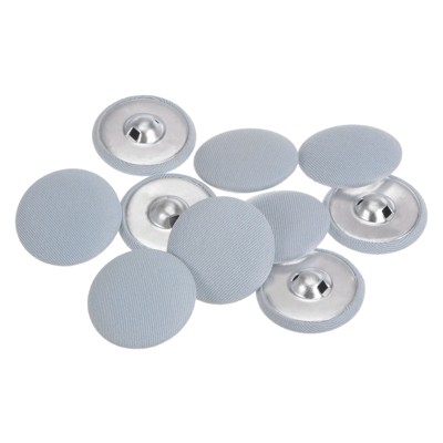 Unique Bargains Round Metal Sewing Cloth Covered Button 10 Pcs