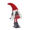 Melrose Plush Winter Gnome on Skis (Set of 2) - 2 of 3