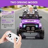 Ride On Truck Car for Kids, 12V Electric Ride On Car with Remote Control, Spring Suspension, Led Lights, 3 Speeds - 4 of 4