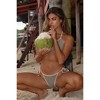 'Stone & Almond' Scrunch Triangle Bikini Top Stone & Almond Medium - 3 of 4