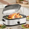 VEVOR Roaster Oven, 14QT Fast-Cooking Turkey Roaster, 150-450℉ Adjustable Temperature Electric Roasting Pan with Self-Basting Lid, Silver - 2 of 4