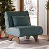 GlasFlength Accent Chairs Leisure and Reading Lounge Armless chair, Suitable for Living Room, Bedroom, Office, Green, 28.7"*34.3"*31.9" - 4 of 4