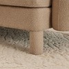 PAGED 31.5" Upholstered Ottoman, Modern Wooden Vanity Chair Coffee Table, Entryway Shoe Bench for Living Room, Bedroom - 4 of 4