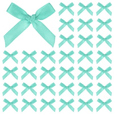 Unique Bargains Polyester Craft Durable Satin Ribbon Bow 1.6x1 Inch 100 Pcs