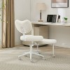 TIRAMISUBEST Adjustable Single Meditation Chair, Cross Legged Accent Chair with Wheels, Office Chair with Rotating Stool - 2 of 4