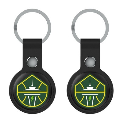 Keyscaper WNBA Insignia Black Airtag Holder 2-Pack