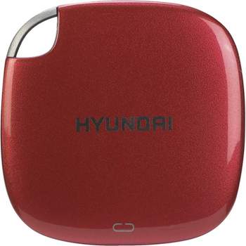 Hyundai 2TB Ultra Portable External SSD for PC/Mac/Mobile, USB-C USB 3.1 - Red (HTESD2048R)
