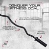 Signature Fitness Everyday Essentials Olympic Super Curl Barbell for Exercise Purposes, Fitness Routine, and Recreational Activities, 48 Inch, Black - 4 of 4