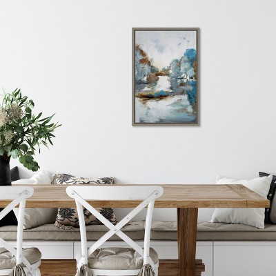 Amanti Art Finding Center Forest Creek by Mary Parker Buckley Canvas Wall Art Print Framed 16 x 23-in.