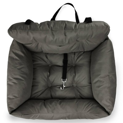 Small Gray Chew Resistant Outdoor Travel Dog Bed