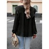 Womens Casual Long Sleeve Top Swiss Dot Autumn Winter Fashion Casual Tops Blouse - 2 of 4