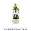 Unique Bargains Artificial Plants 7-Star Mini Rose Plastic 2.36"x2.36"x5.91" 1 Pcs - 3 of 4